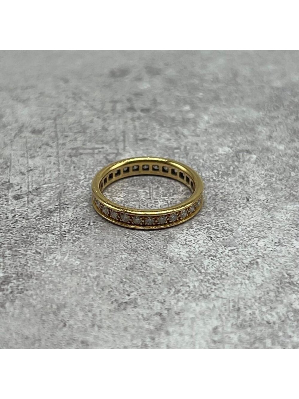 Cartier Full Eternity Ring YG 49 Diamond
